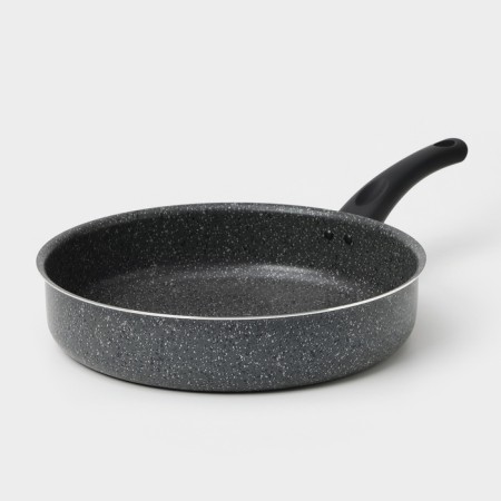 Silenik Granit, D = 28 cm, with anti -stick coating, glass cover, color gray color-2