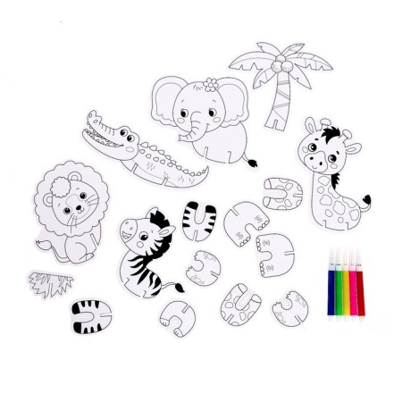Set for creativity 3D painting "Funny animals"-1