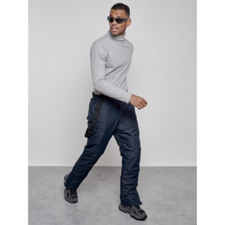Semi-combineson ski insulated male winter, size 56, dark blue color-12