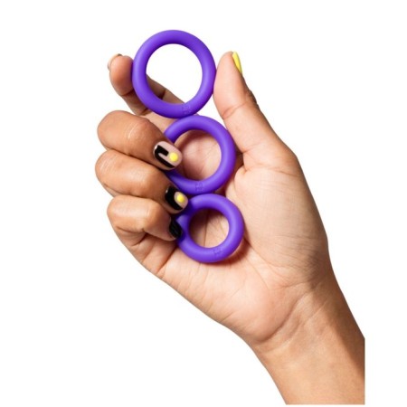 A set of erectational rings Romps Remix Trio Violet-4