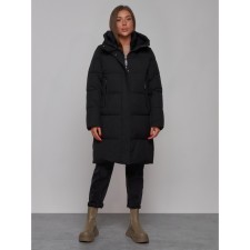 Coat insulated winter female, size 44, black color