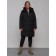 Coat insulated winter female, size 44, black color