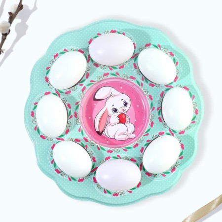 Easter stand "Rabbit", 8 eggs and kulich-3