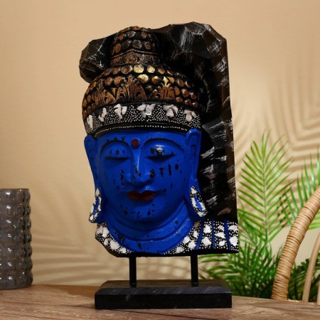 Souvenir "Head of Buddha" Albezia 50 cm-1