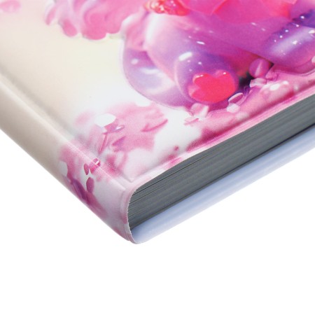 Notebook Gift Book 96l, Line, Color Block, PVC Cat cover 3D (9.5x10.5cm)-4
