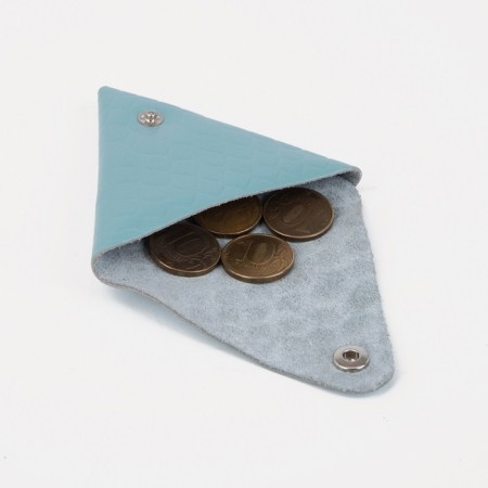 Case for coins/headphones on the button, blue color-2
