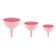 EMHOUSE funnel set, three sizes, a long nose, with a suspension