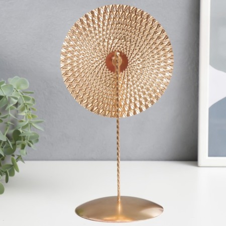 Summary Metal for 1 candle "Ethnic Circle" gold 25.5x13.5x11 cm-3