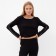 Kit (jumper, trousers) female minku, color Black Rr. 54