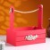 Box - wooden Kashpo 25x15x30 "Beloved Mom" ​​Red