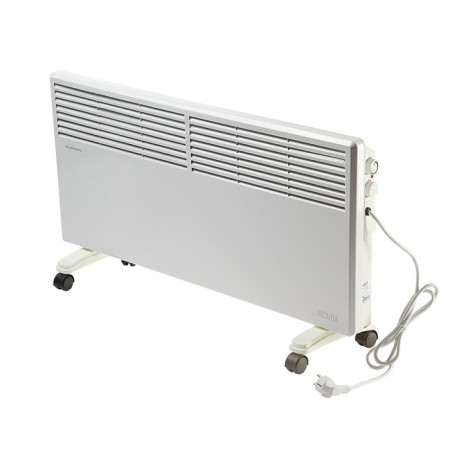 Resanta heater OK-2500, convector, 2500 watts, 25 m², wheels, white