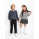 Cardigan Children's Knit, height 122 cm, gray color