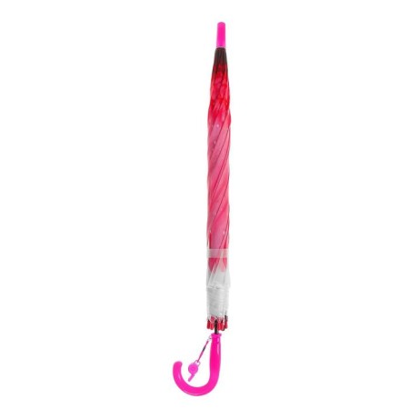 Herbera umbrella, semi-automatic, with whistle, r = 41cm, pink color-3