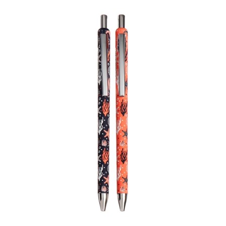 Automatic ballpoint handle 0.7 mm, vinson, blue oil, software, barcode for pcs, mix