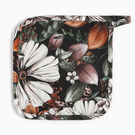 Ethel Flower Ethel kitchen set, mittens-output, 19x19 cm, 100% cotton-2