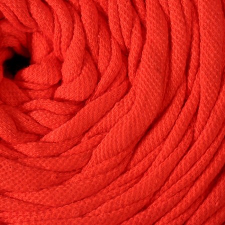 Knitted yarn secondary 90% cotton, 10% p/e, 100m/450 ± 50 g (carrot red)-2