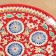 Largan Rishtan ceramics "Patterns", 32 cm, red