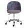 Armchair Children's Melody Fabric/Fllock, Gray, Botanica 08 Cherry/29