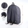 A backpack on the zipper is youth, external pocket, gray color