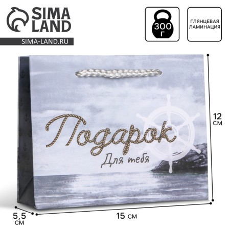 Gift laminated package, packaging, Present for You, S 15 x 12 x 5.5 cm