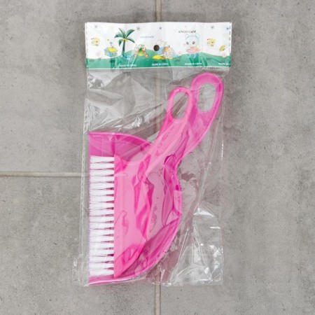 Cleaning set, brush, scoop, color mix-5