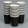 A single -boiled paper glass, plain, black color, 250 ml, 50 pcs