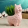 Pot "Lama Lyol" pink, 15x8x12cm