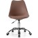 Computer chair Kolin Metal/Eco -leather/plastic, chrome/brown 49x56x78 cm