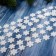 Beads for a Christmas tree 1.8 m "White snowflakes" white