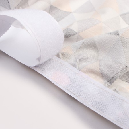 The bathroom curtains Ethel "Triangles" 160x48 cm, 80% HL, 20% PE-7