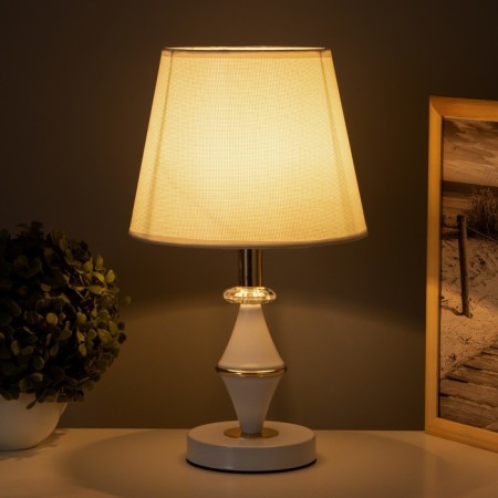 Table lamp "Charo" 1x40W E27 white 21x21x37cm-1