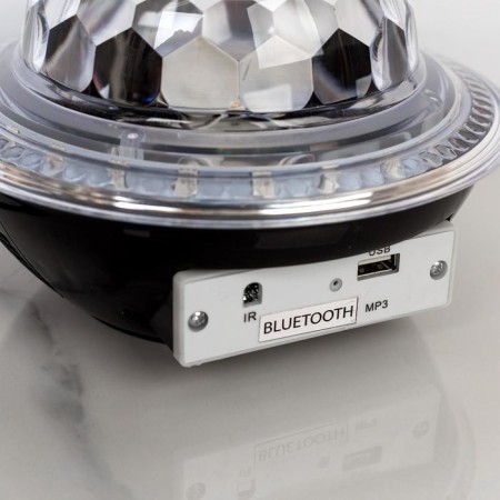 Light device "UFO" 12 cm, speaker, glow RGB, 220 V-3
