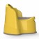Pot children's Amarobaby Ergonomic, with a lid, yellow color