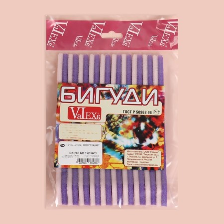 Climber curlers, d = 1 cm, 17 cm, 10 pcs, color mix-6