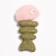 A toy for cats from pressed cat mint "Fish", 7 cm