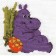 Embroidery set "Hippo" 11 × 11 cm