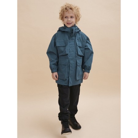 Vetrovka for boys, height 116 cm, sea wave color-3