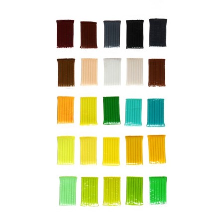 Plastic-polymer clay baked set, Brauberg, 50 colors x 20 g, with accessories-2