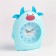 Clock - alarm clock "Blue Gobby" children's, discrete move, D -8 cm, 12 x 18 cm, aa