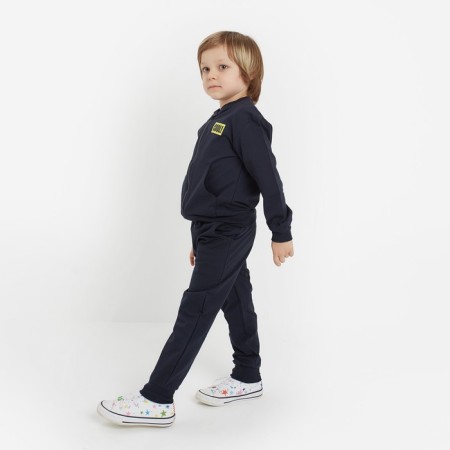Sweatshirt for a boy, dark blue color, height 98 cm-3