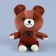 Soft toy "Bear" with a bow, 22 cm, color mix