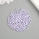 Glass 8/0 "Marshmallow. Matte. Lilac" 10 g