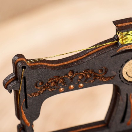 The needle of the souvenir "Sewing machine", MDF, oak-black, 7.5x5.5x12.5 cm-5