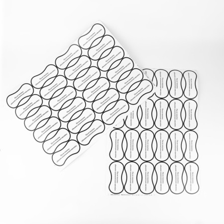 Hygienic stickers for panties, 96 pcs, 5 × 11 cm, transparent color-2