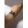 Bracelets "Demetrons" blades, blue pink color in silver, 17 size