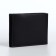 Male purse without fastening, department for cards, coins, black color