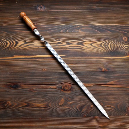 Shampoo with a wooden handle, working length - 50 cm, width - 20 mm, thickness - 2.5 mm with a pattern-1