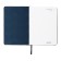 The diary is low, A5, 136 sheets, leatherette, Devente. Tropicana, solid cover, foil embossing, perforation, liesse, block 70%, dark blue