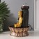 The desktop fountain from the network, the backlight "Buddha at the cliff with bowls" gold 20x20x30 cm