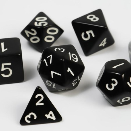 Set of Cubes "Game time" for D&D (Dungeons and Dragons, DND), series: D&D, 7 pcs-1